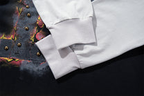 MFOUR | Studded Number 17 Layered Sweatshirt - product detail