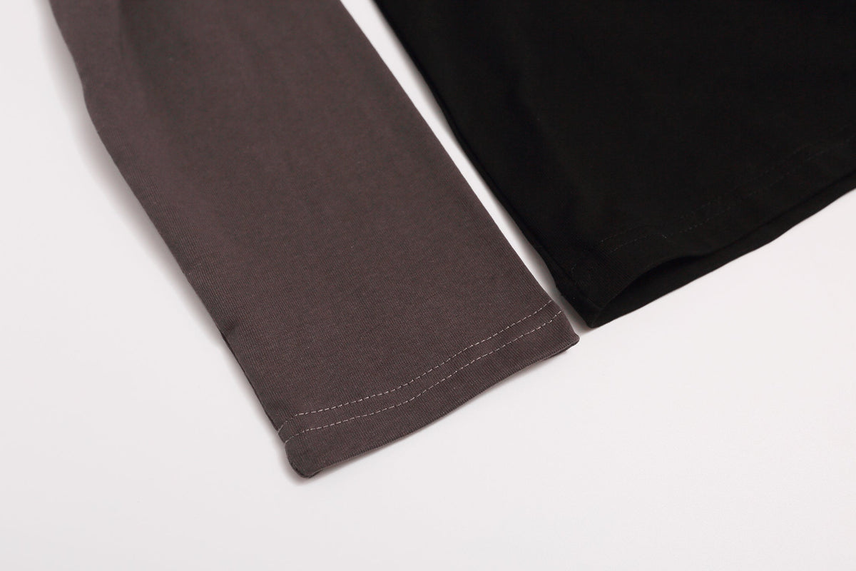 REFUSION | Leopard Script Panel Sweatshirt - product detail