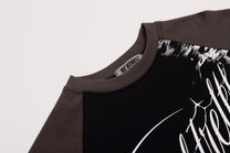REFUSION | Leopard Script Panel Sweatshirt - product detail