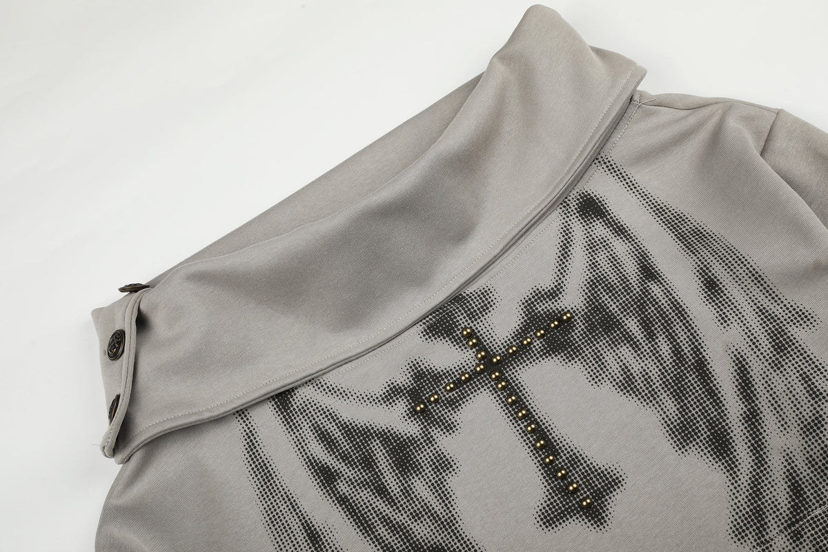 SEVEERS | Wing Print Off Shoulder Sweatshirt - product detail