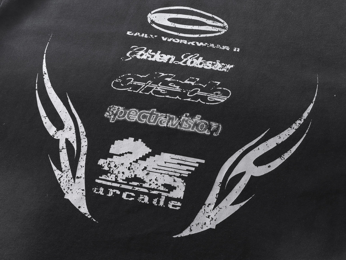 SPECTRA VISION | Anxiety Slogan Washed Sweatshirt - product detail