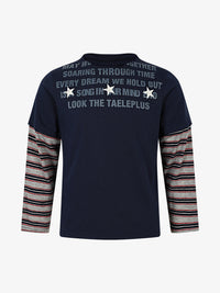 TAELE PLUS | Statement Layered Sleeve Sweatshirt
