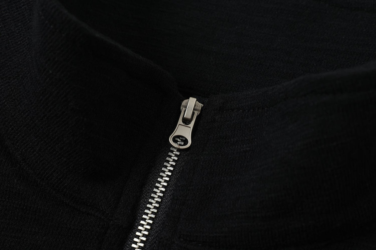 TAELE PLUS | Abstract Logo Half Zip Sweatshirt - product detail