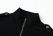 TAELE PLUS | Abstract Logo Half Zip Sweatshirt - product detail