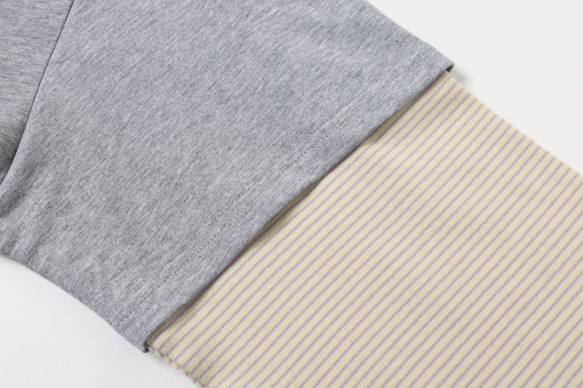 TAELE PLUS | Kitten Patch Layered Sleeve Sweatshirt - product detail