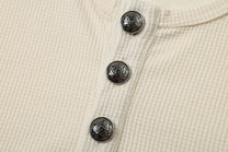 TAELE PLUS | Rune Print Henley Sweatshirt - product detail