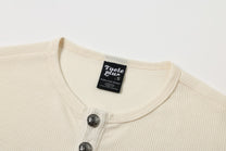 TAELE PLUS | Rune Print Henley Sweatshirt - product detail