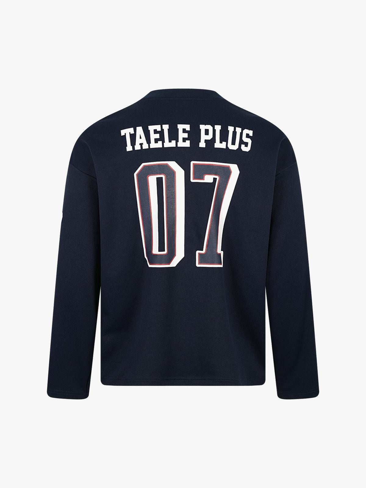 TAELE PLUS | Number 07 Sweatshirt in Navy - back view