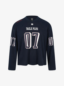 TAELE PLUS | Number 07 Sweatshirt in Navy - front view