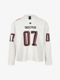 TAELE PLUS | Number 07 Sweatshirt in White - front view