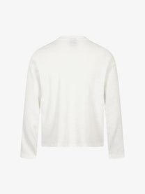TAELE PLUS | Photo Collage Sweatshirt in White - back view