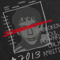 UN KNOWN | Red Bar Photo Layered Sweatshirt - product detail