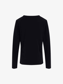 UNUSUAL ORIGINAL | Stacked Bar Print Sweatshirt in Black - back view