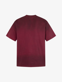 AW SPIKY HEAD | Tonal Photo Collage T-Shirt in Red - back view