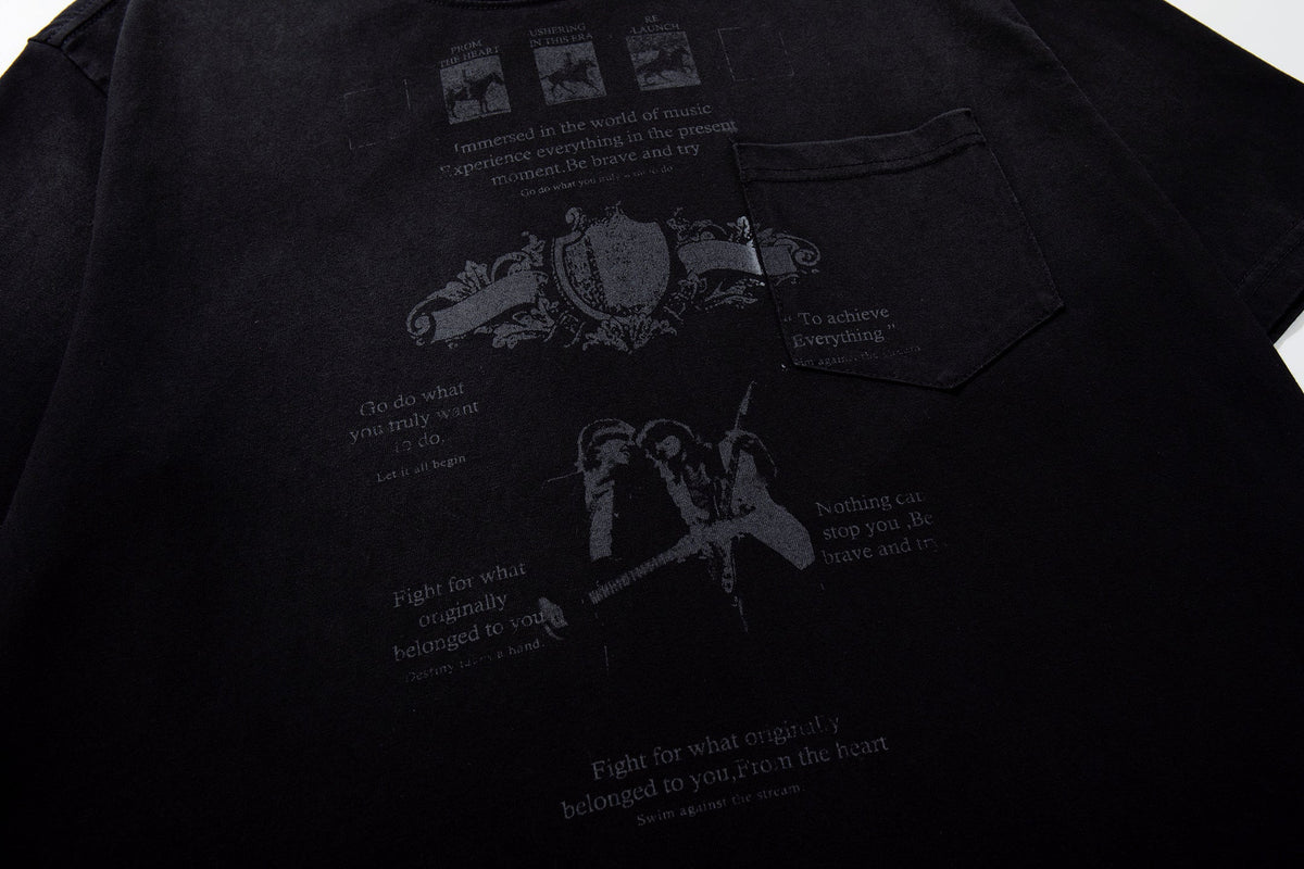 AW SPIKY HEAD | Crest Print Pocket T-Shirt - product detail