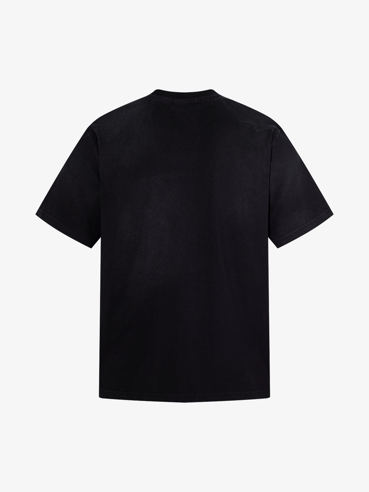 AW SPIKY HEAD | Crest Print Pocket T-Shirt in Black - back view