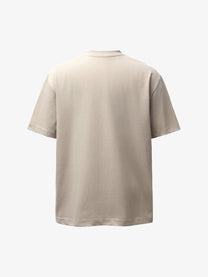 BANG OU LUO | Handwritten Number T-Shirt in Khaki - back view