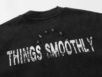 BANG OU LUO | Statue with Star Studs T-Shirt - product detail