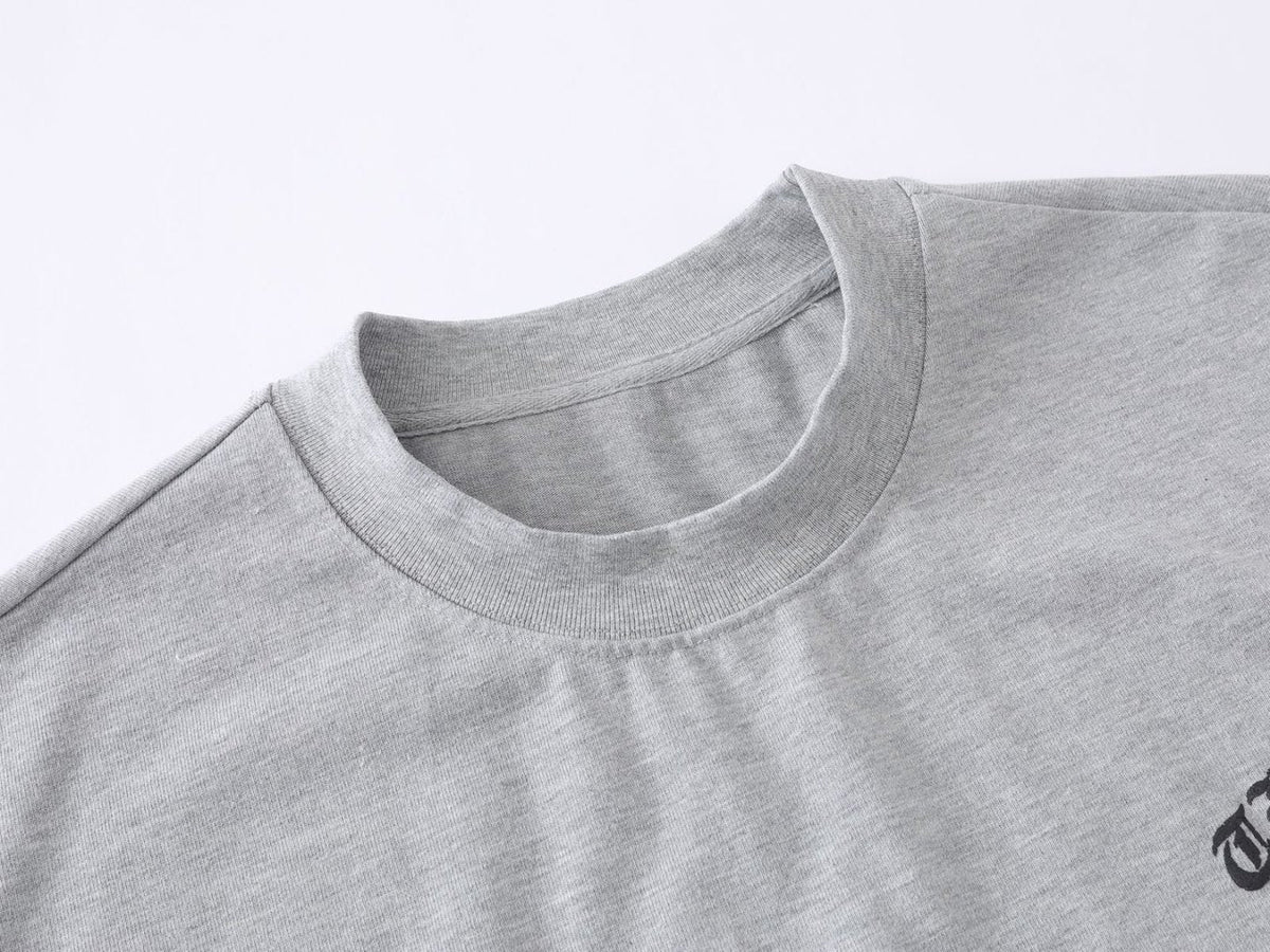 BANG OU LUO | Distressed Gothic Lettering T-Shirt - product detail