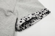 BLACK ENERGY | Leopard-Trim Half-Zip Polo Shirt - product detail