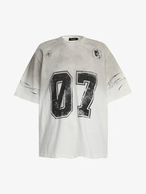 CHANYOOU | Distressed 07 Thorn T-Shirt in Off-White - front view