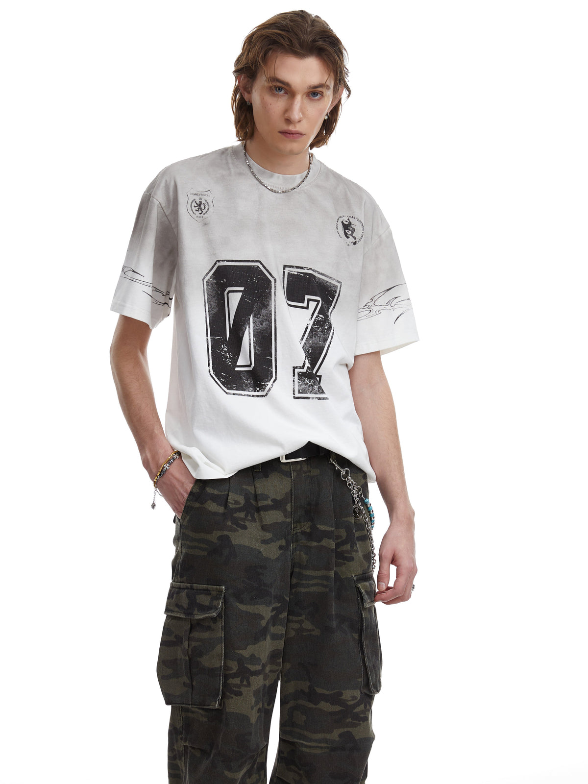 CHANYOOU | Distressed 07 Thorn T-Shirt - product detail