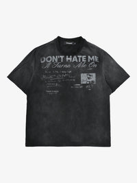 CHANYOOU | Don't Hate Me Washed T-Shirt