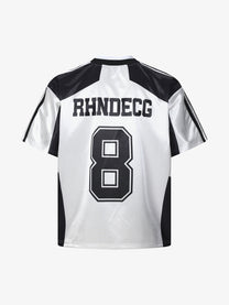 CHAOGU | Number 8 Panel Jersey in White - back view