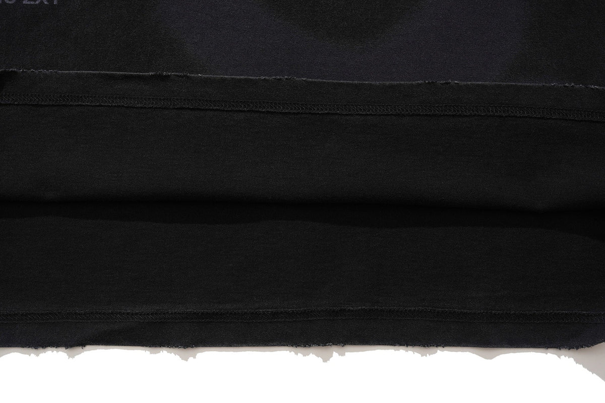 CHEALES | Graffiti Text Washed T-Shirt - product detail