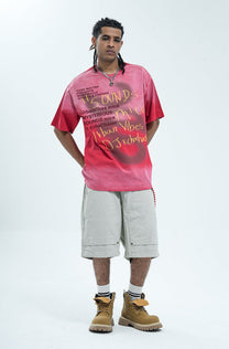 CHEALES | Graffiti Text Washed T-Shirt - product detail