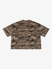 ETAI | Abstract Camo T-Shirt in Brown - front view