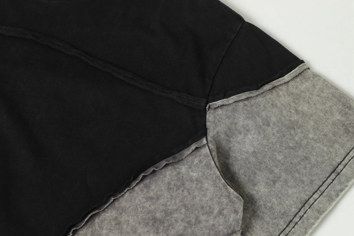 EXTREME CAUSE | Asymmetric Raw-Edge Panel T-Shirt - product detail