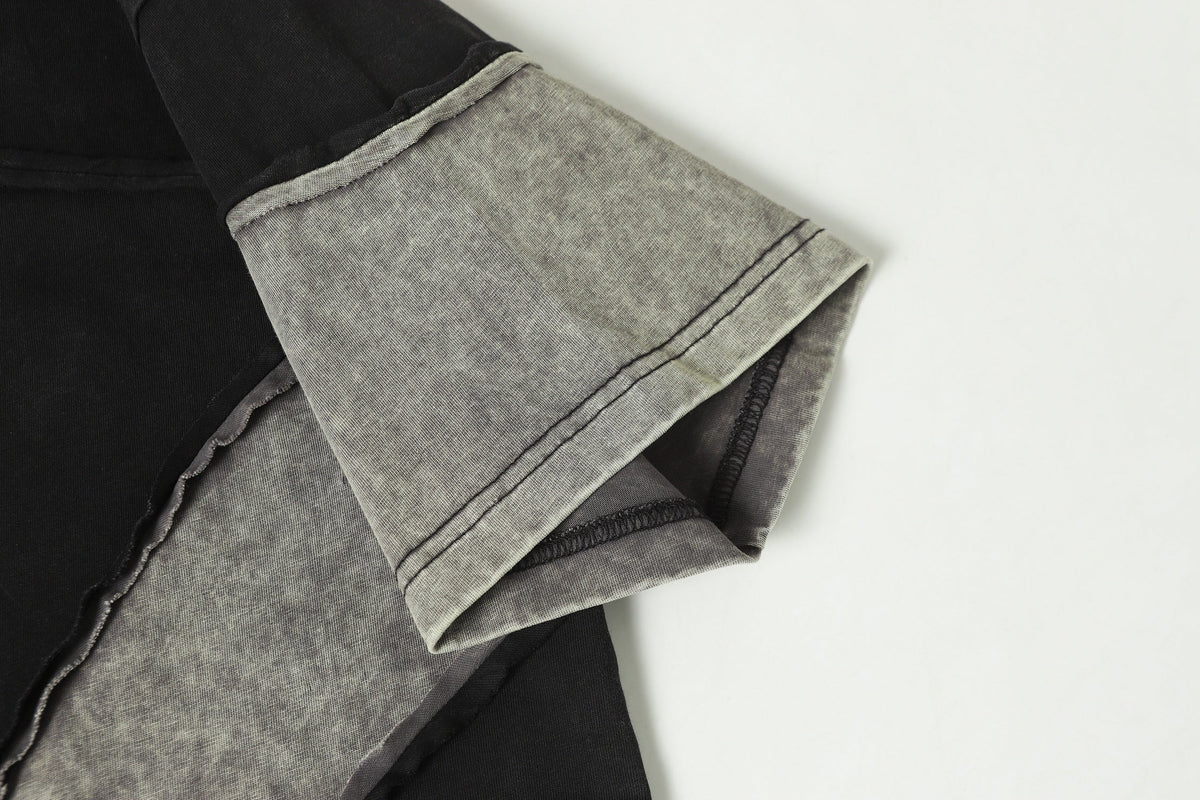 EXTREME CAUSE | Asymmetric Raw-Edge Panel T-Shirt - product detail