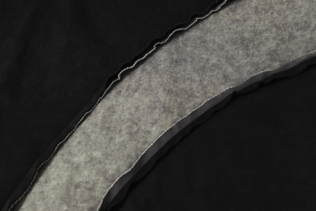 EXTREME CAUSE | Asymmetric Raw-Edge Panel T-Shirt - product detail