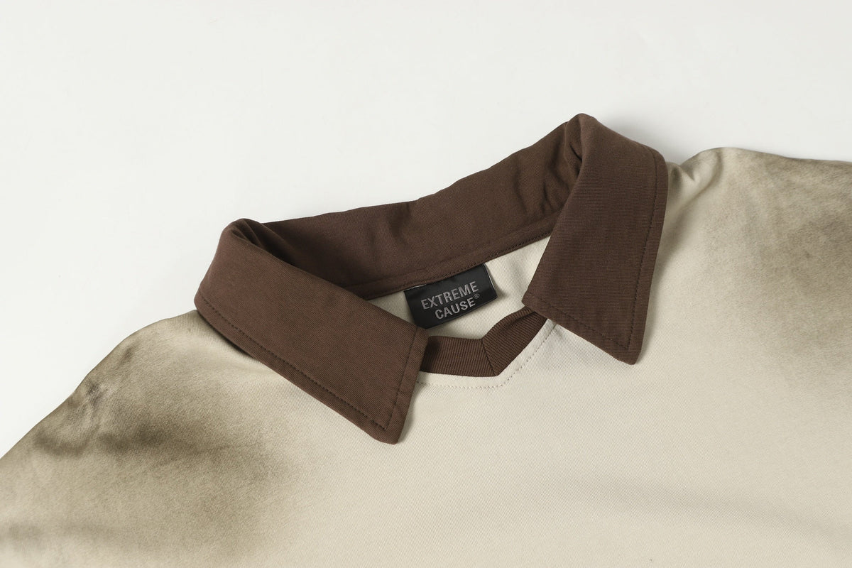 EXTREME CAUSE | Layered Cutaway Polo Shirt - product detail