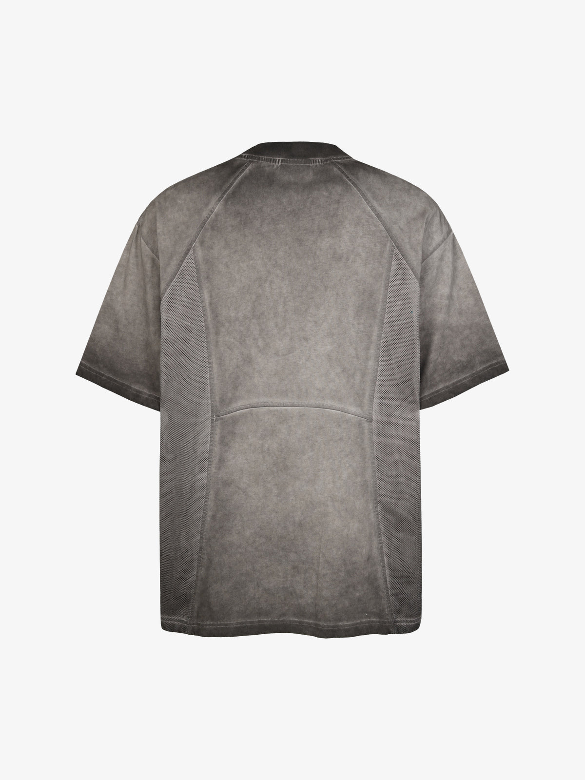 EXTREME CAUSE | Mesh-Panel Raglan T-Shirt in Brown - back view