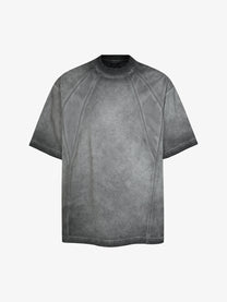 EXTREME CAUSE | Mesh-Panel Raglan T-Shirt in Gray - front view