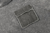 EXTREME CAUSE | Raw-Edge Pocket Raglan T-Shirt - product detail