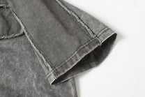 EXTREME CAUSE | Raw-Edge Pocket Raglan T-Shirt - product detail