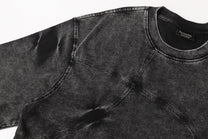 EXTREME CAUSE | Asymmetric Curved-Panel Washed T-Shirt - product detail