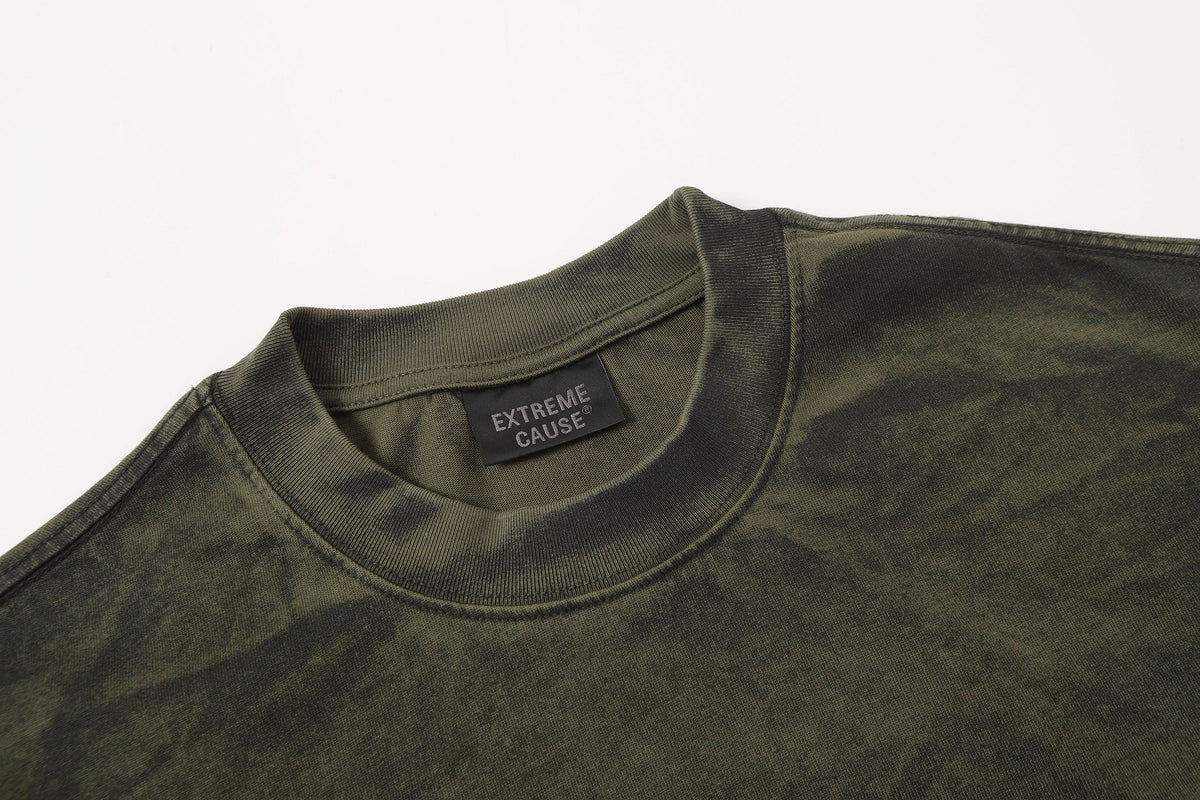 EXTREME CAUSE | Vertical-Panel Raw-Hem T-Shirt - product detail