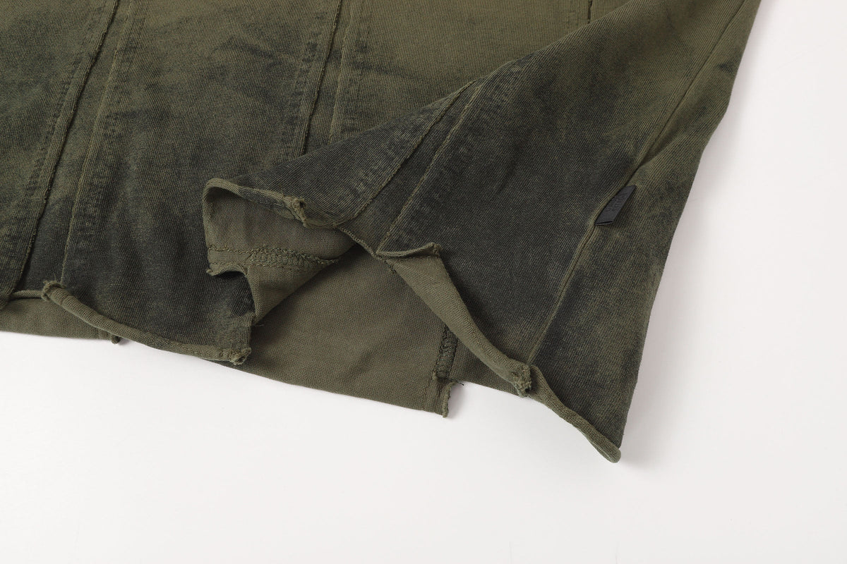 EXTREME CAUSE | Vertical-Panel Raw-Hem T-Shirt - product detail