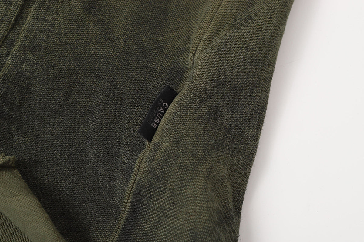 EXTREME CAUSE | Vertical-Panel Raw-Hem T-Shirt - product detail