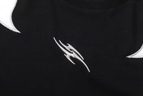 EVOLVEMENT | Contrast Flame-Panel T-Shirt - product detail