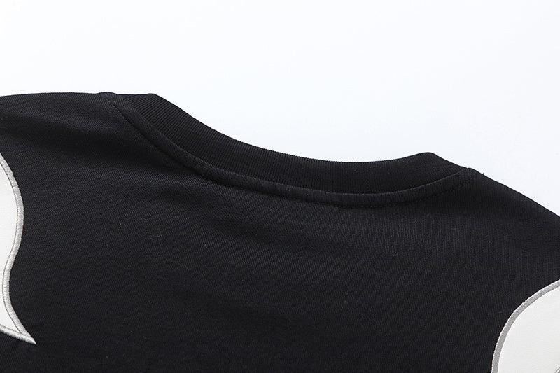 EVOLVEMENT | Contrast Flame-Panel T-Shirt - product detail