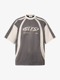 GLFS | Curved Contrast-Panel T-Shirt