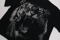 GLFS | Rhinestone Tiger Graphic Relaxed-Fit T-Shirt - product detail
