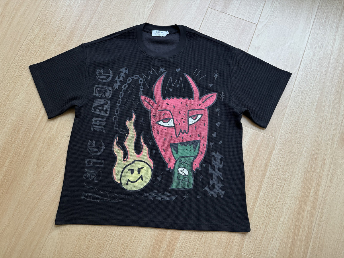 GLFS | Graffiti Devil Graphic Oversized T-Shirt - product detail