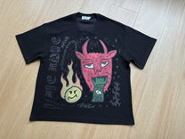 GLFS | Graffiti Devil Graphic Oversized T-Shirt - product detail