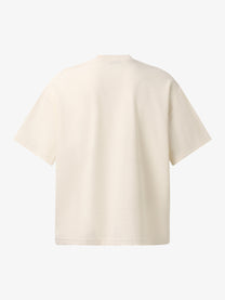 GLFS | Distressed Eye Graphic T-Shirt in Beige - back view
